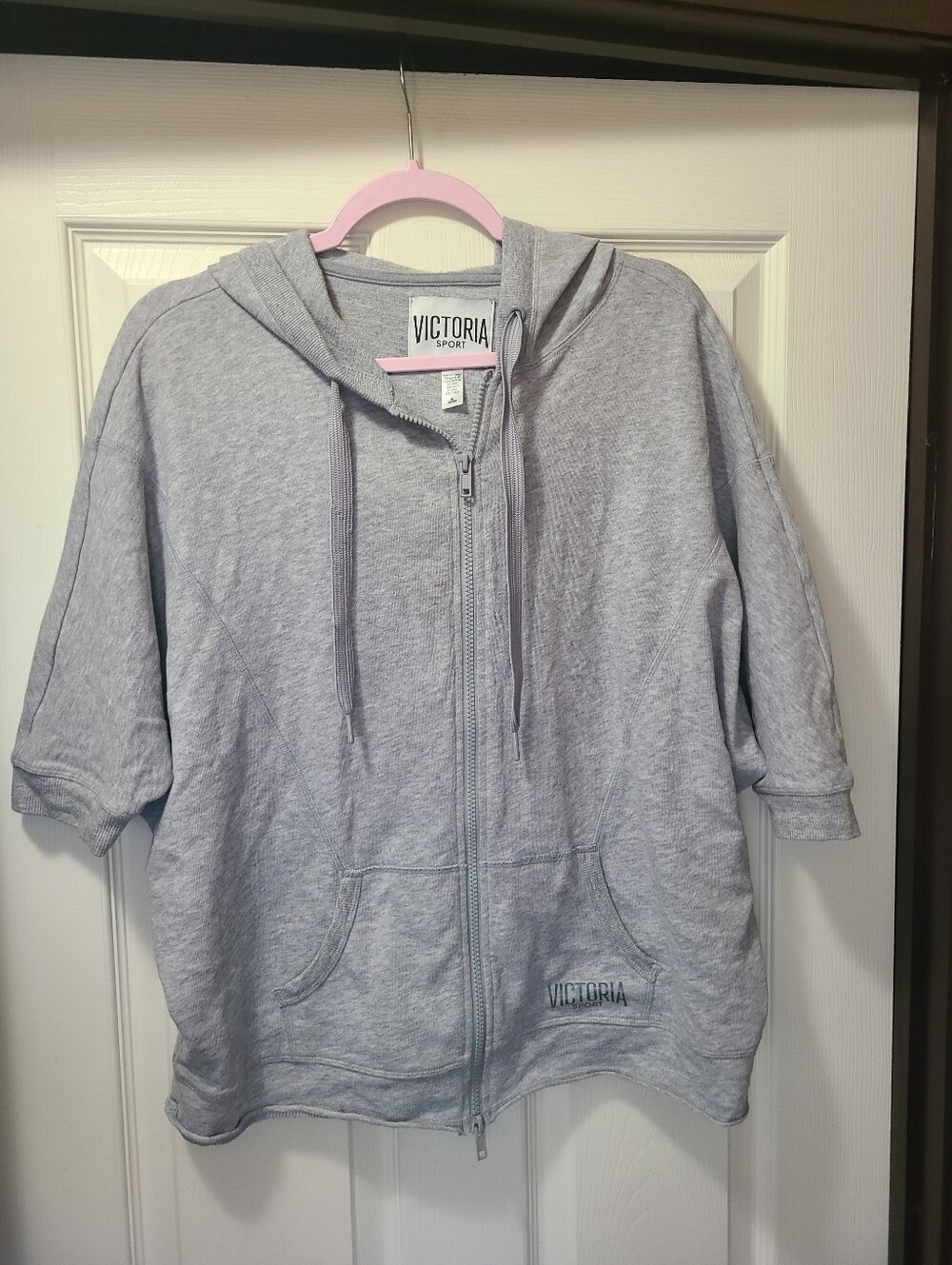 Victoria's Secret Light Gray Zip-Up Hoodie